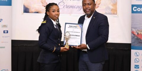 Cadet Safina Lutchman has made history as Matpal Marine Institute’s first female graduate in Shipboard Navigation.